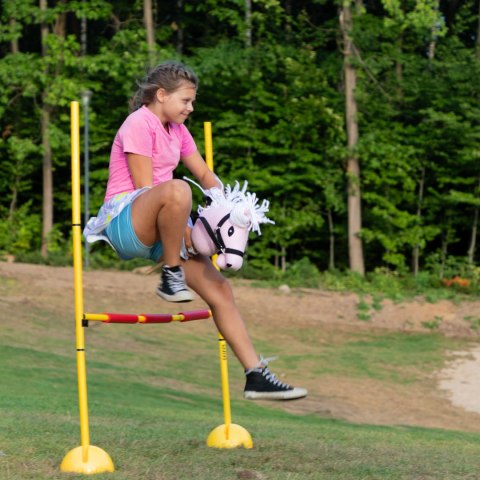 Skippi - lekki mały hobby horse A5 - różowy - prezent na dzień dziecka