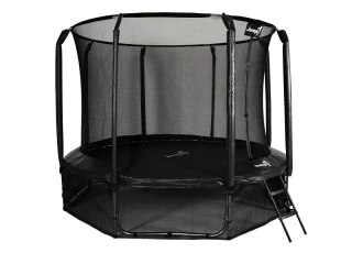 Trampolina Ogrodowa Jumpi 312cm/10FT Maxy Comfort Czarna Z Wewnętrzną Siatką