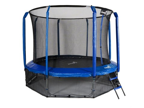 Trampolina Ogrodowa Jumpi 312cm/10FT Maxy Comfort Niebieska Z Wewnętrzną Siatką