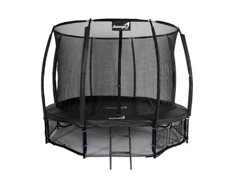 Trampolina Ogrodowa Jumpi 312cm/10FT Maxy Comfort Plus Czarna Z Wewnętrzną Siatką