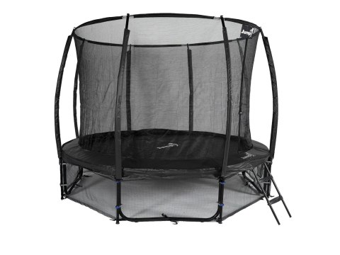 Trampolina Ogrodowa Jumpi 312cm/10FT Maxy Comfort Plus Czarna Z Wewnętrzną Siatką