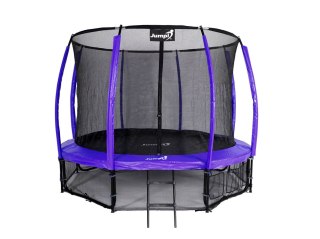 Trampolina Ogrodowa Jumpi 312cm/10FT Maxy Comfort Plus Fioletowa Z Wewnętrzną Siatką