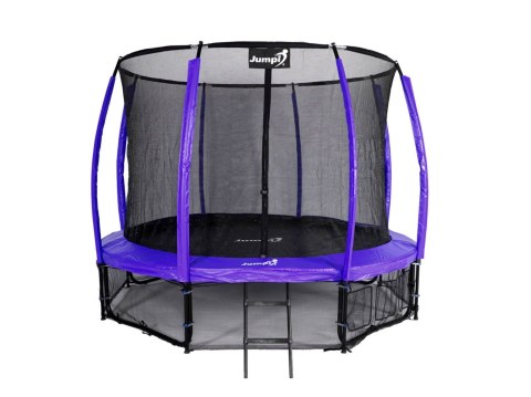 Trampolina Ogrodowa Jumpi 312cm/10FT Maxy Comfort Plus Fioletowa Z Wewnętrzną Siatką