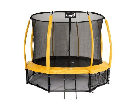 Trampolina Ogrodowa Jumpi 312cm/10FT Maxy Comfort Plus Żółta Z Wewnętrzną Siatką