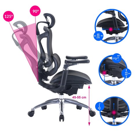 Fotel ergonomiczny ANGEL biurowy kosmO