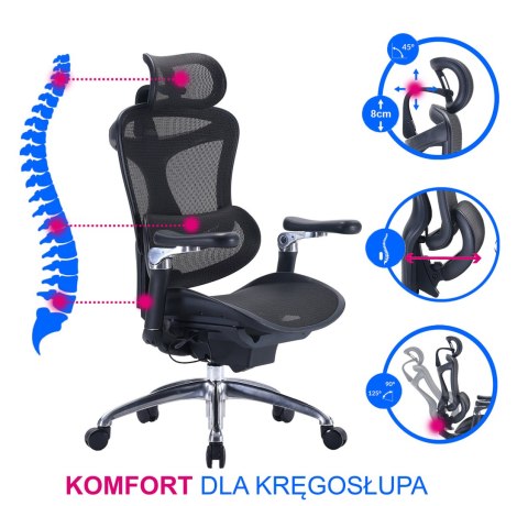 Fotel ergonomiczny ANGEL biurowy kosmO