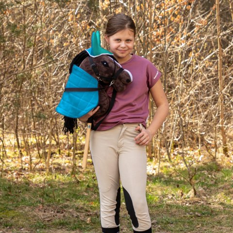 Derka dwustronna i nauszniki Skippi dla Hobby Horse - niebieska - zielona