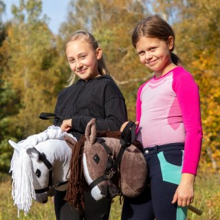 Skippi hobby horse z kantarem brązowy koń A3 duży