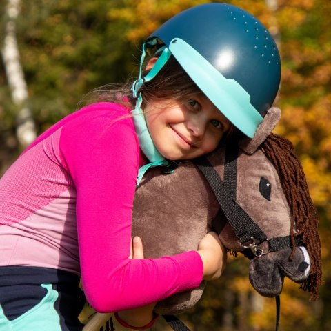 Skippi hobby horse z kantarem brązowy koń A3 duży