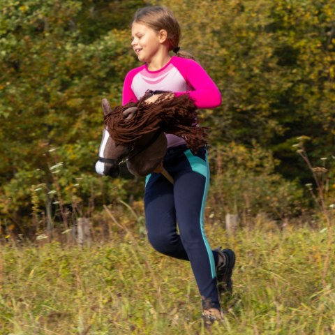 Skippi hobby horse z kantarem brązowy koń A3 duży