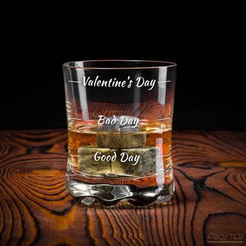 Szklanka do whisky Valentine's Day kawalerski