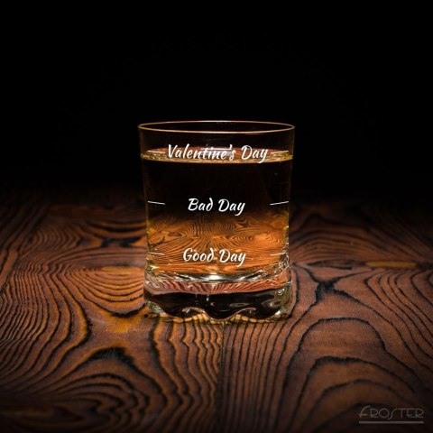 Szklanka do whisky Valentine's Day kawalerski